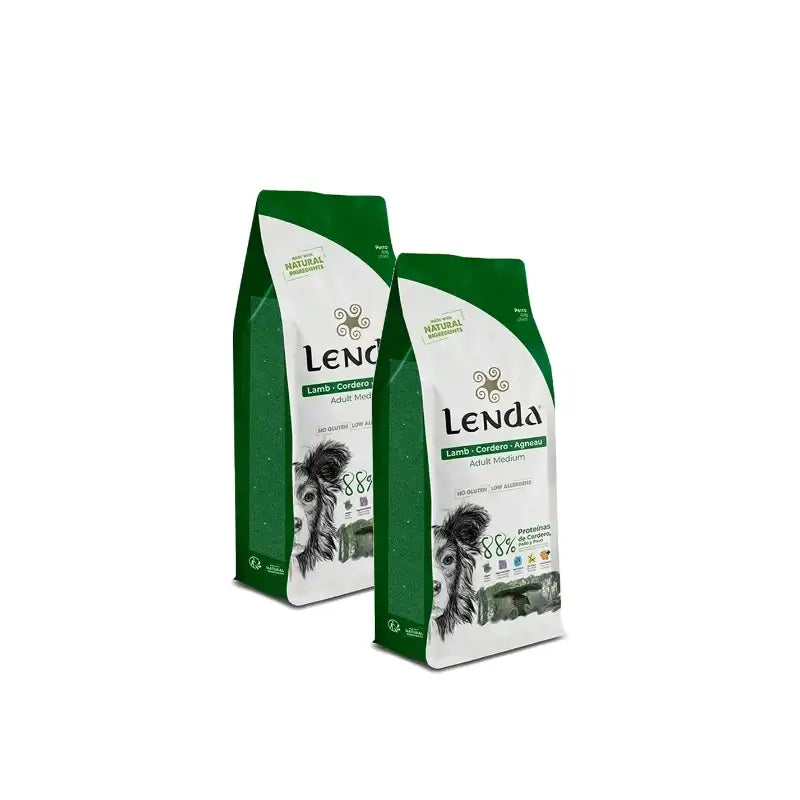 Lenda pour chien adulte à l'agneau, 2 kg, lot de 2
