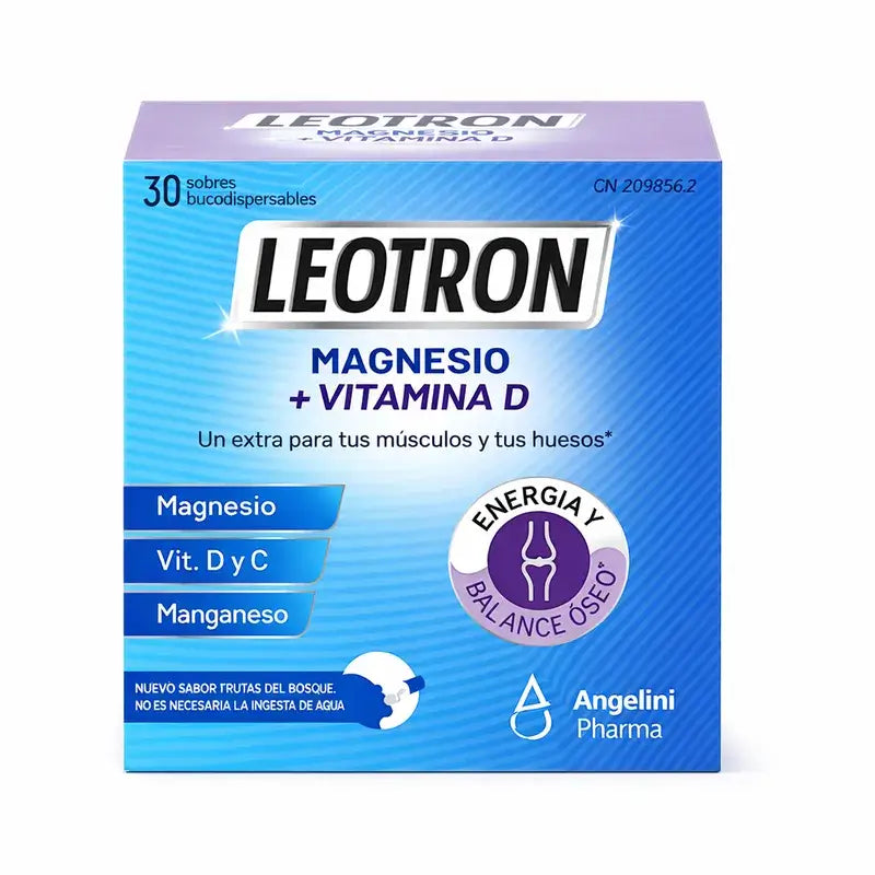Leotron Magnésium + Vit D, unités 30 sticks