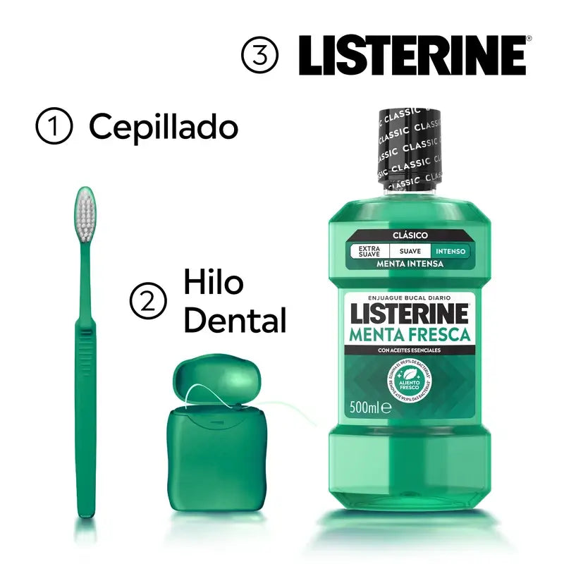 Rince-bouche Listerine Menthe fraîche, 500 ml