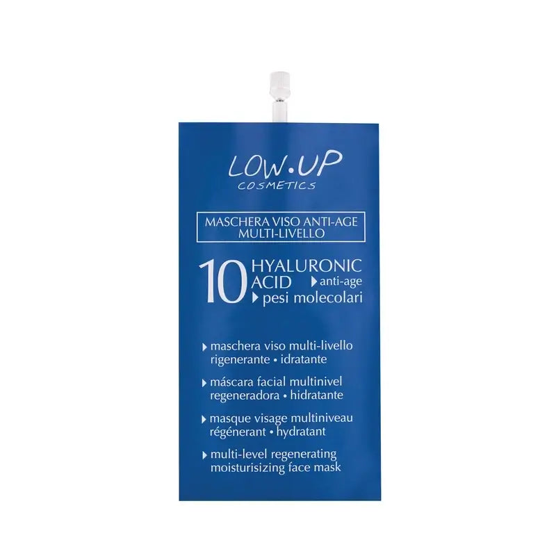 Low Up Masque visage à l'acide hyaluronique 10 Anti-Age, 20 ml