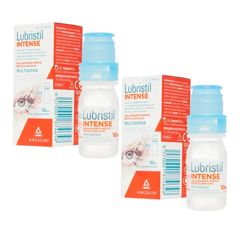 Lubristil Intense Multidose, paquet de 2 x 10 ml