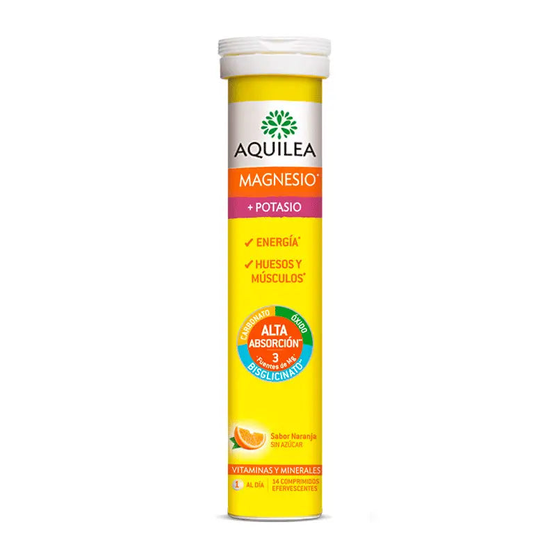 Aquilea Magnesium + Potassium Effervescent, 14 tablets