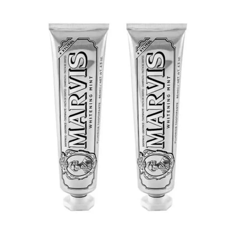 Marvis Duplo Dentifrice blanchissant à la menthe, 2 x 85 Ml
