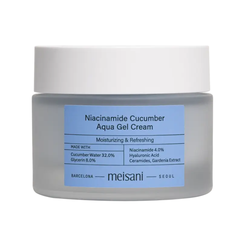 Meisani Crème gel aqua au concombre et à la niacinamide, 50 ml