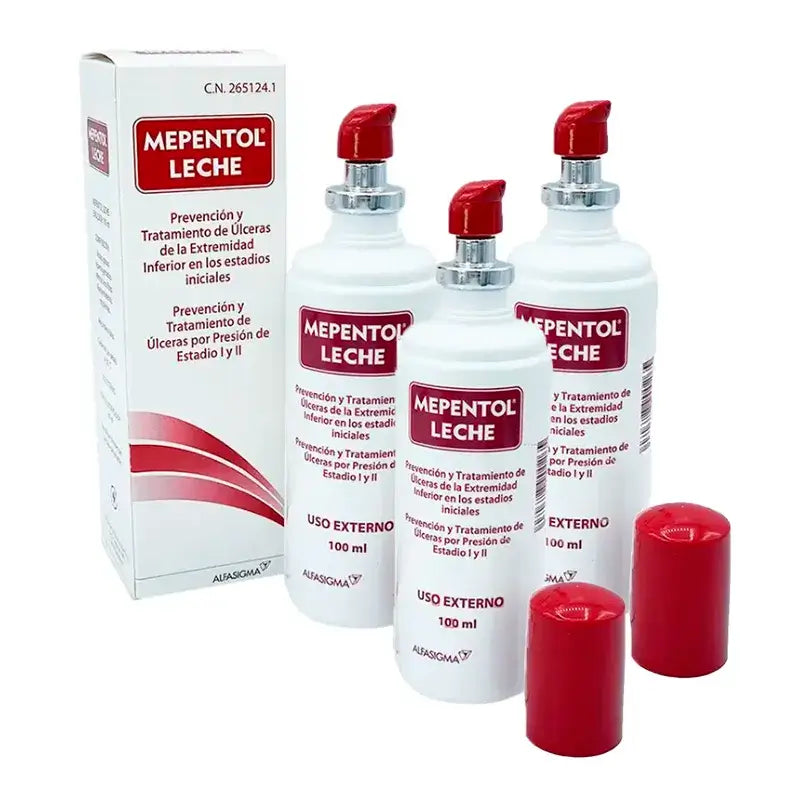 Mepentol Lait émulsifiant, 3 x 100 ml