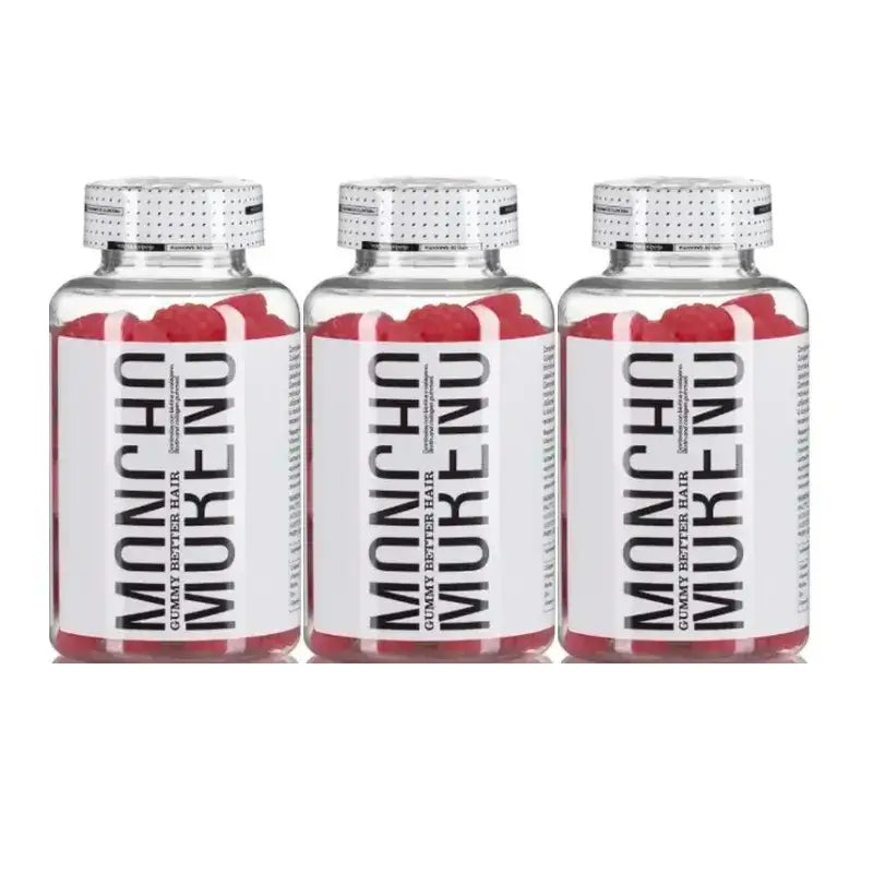 Moncho Moreno Gummys Better Hair, paquet de 3 x 60 unités