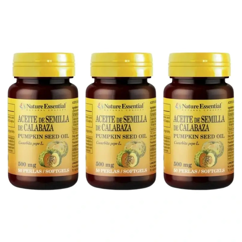 Nature Essential Pumpkin Seed Oil Pack 3 x 50 perles