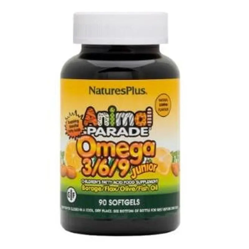 Natures Plus Animal Parade Omega 3-6-9 Junior, 90 Pearls
