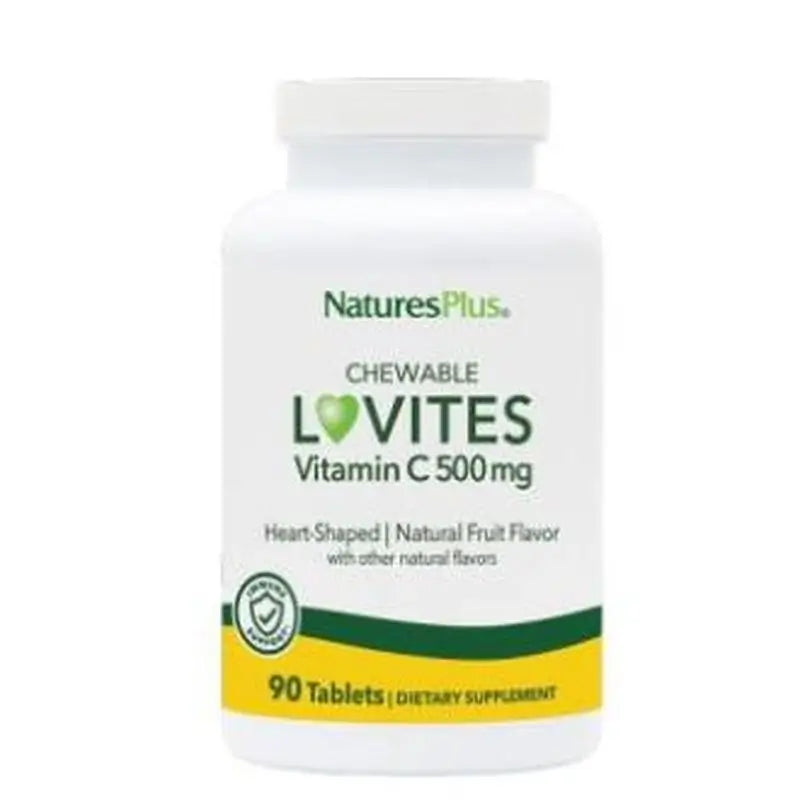 Natures Plus Lovites 500Mg (Cherry Flavor), 90 Chewable Tablets