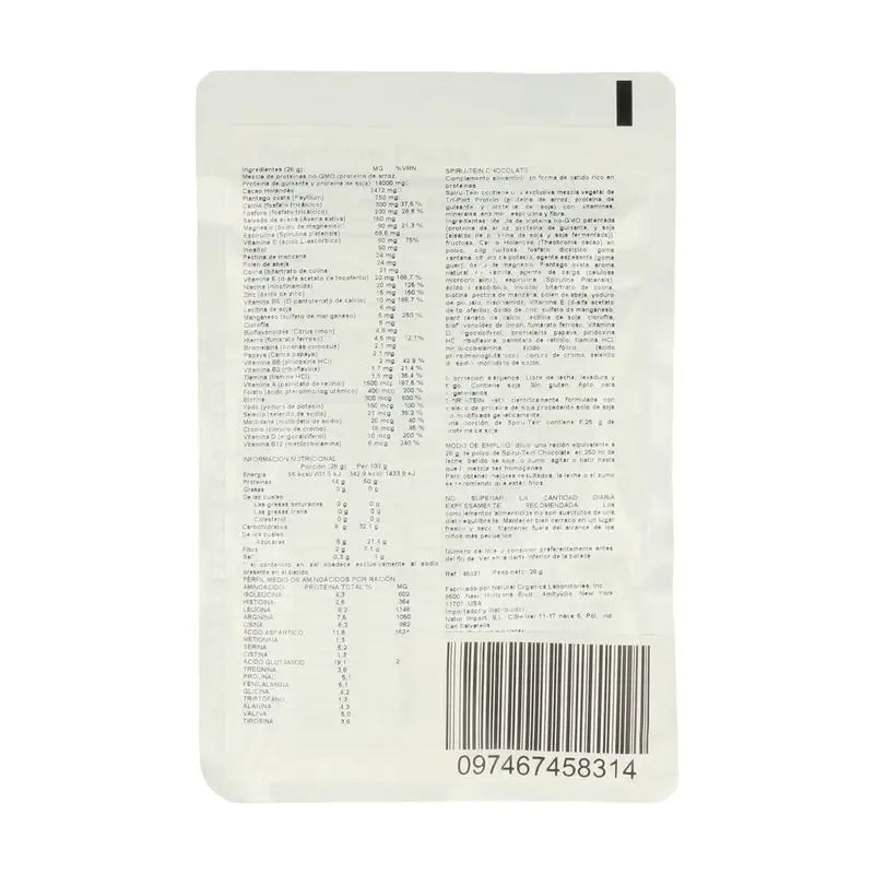 Natures Plus Spiru-Tein Chocolat, 28 g, Enveloppes
