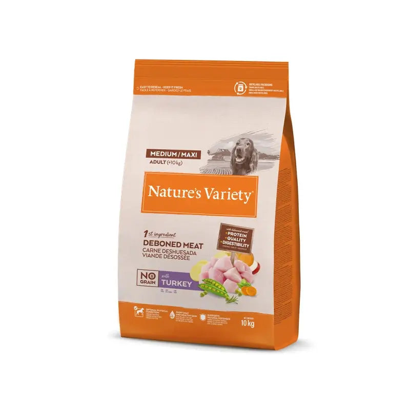 Nature's Variety Canine Adult Original Med Max Turkey, 10 kg, nourriture pour chiens