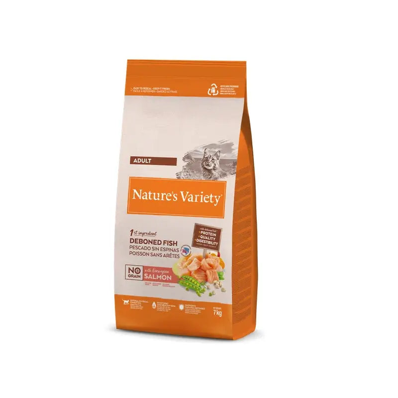 Nature's Variety Feline Adult Selected Norwegian Salmon, 7 kg, nourriture pour chats