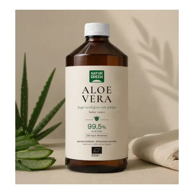 Naturgreen Jus d'Aloe Vera avec pulpe, 1 l