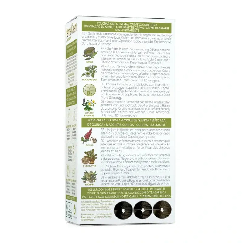 Naturtint Henna Cream Semi-Permanent Natural Hair Colouring Ammonia Free 5.0 Light Brown