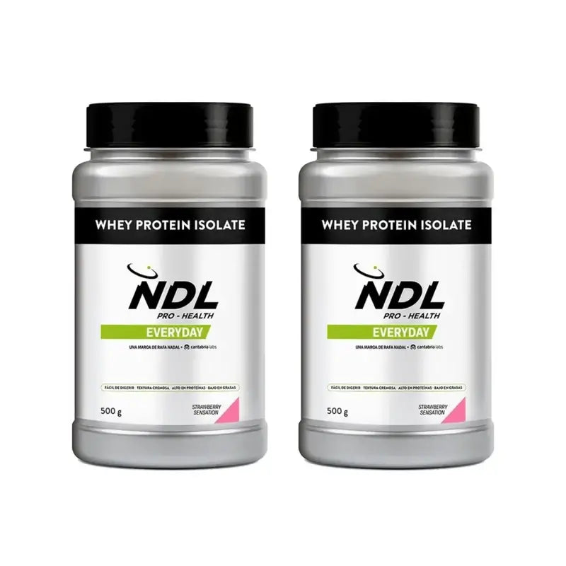 Ndl Pro-Health Whey Protein Isolate - Isolated Protein, Strawberry Sensation , 2X500 G