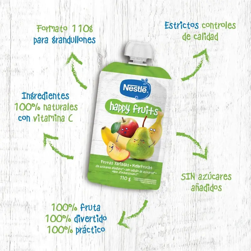 Nestlé Purée Happy Fruits Sachet, 110 g