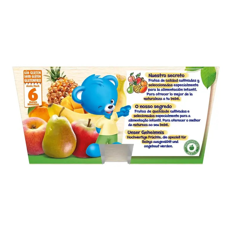 Portion de fruits Nestlé Puree 7, 4X100g