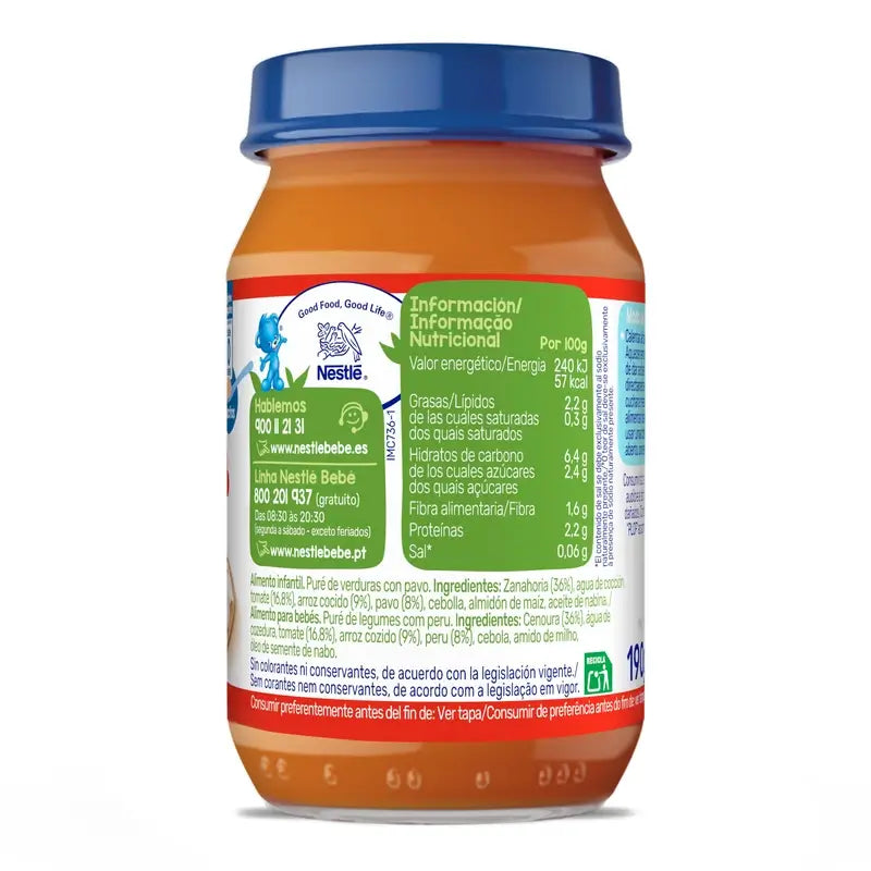 Riz au lait Nestlé aux tomates et à la dinde, 190g