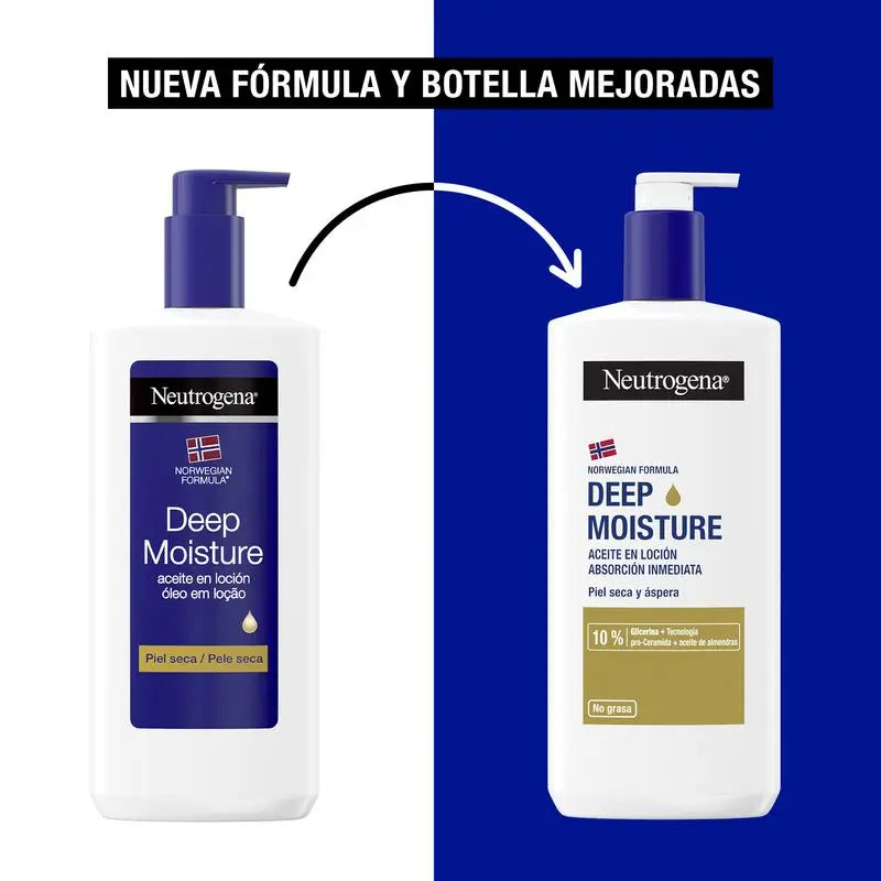 Neutrogena Crème hydratante pour le corps à l'huile d'amande, 400ml