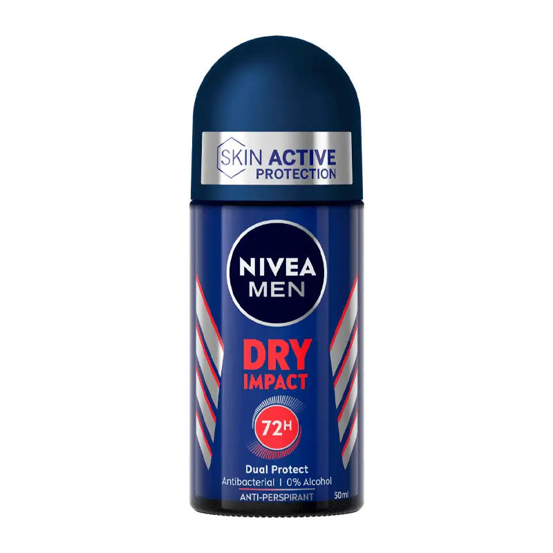 Nivea Men Roll On Dry Impact Deodorant, 50 ml