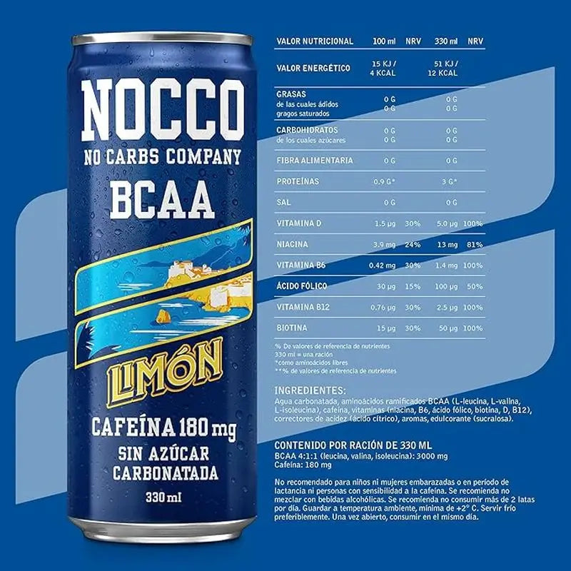 Nocco Bcaa Citron du Soleil, 330 ml