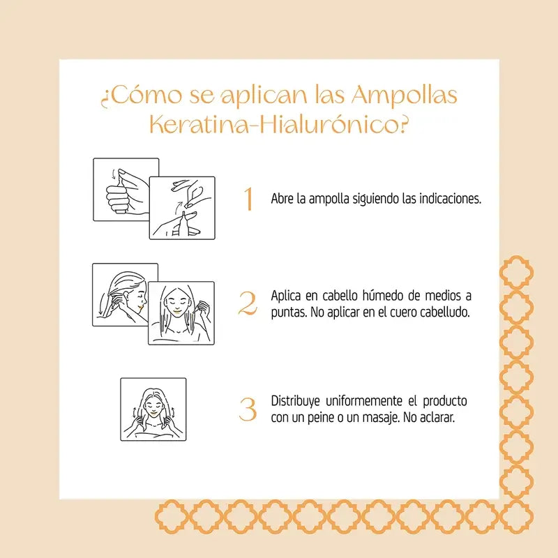 Nuggela & Sulé Ampoules Kératine-Hyaluronic, 4 x 10 ml