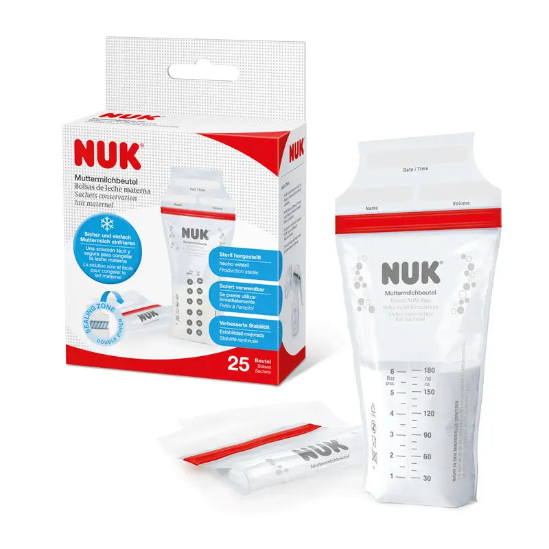 NUK Breast Milk Pouches, 25 Pouches