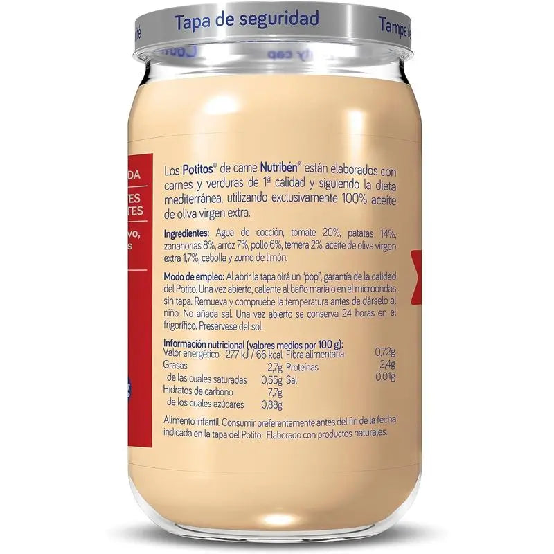 Nutriben Potito Poulet Veau Légumes, 235g