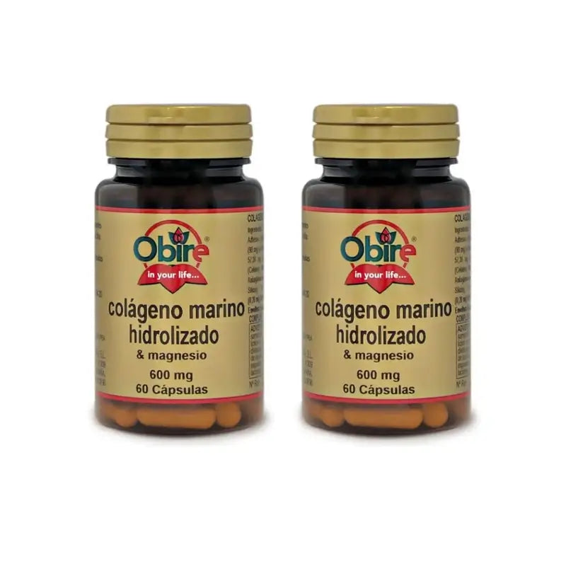 Obire Collagène Marin + Magnésium , 2X60 Capsules