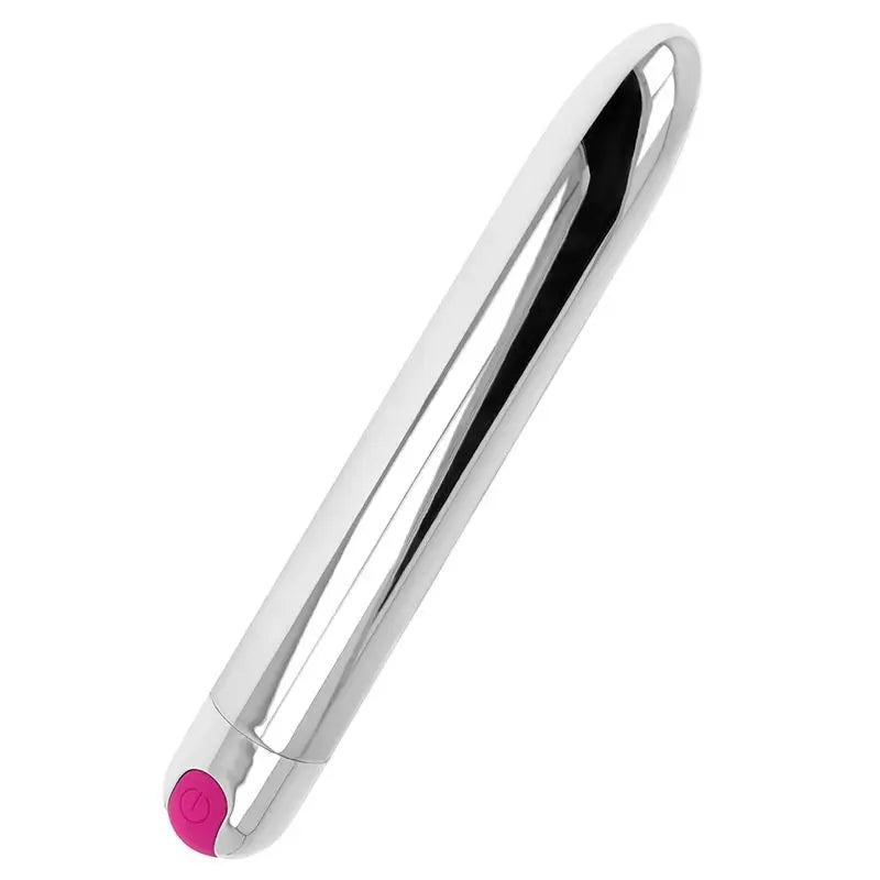Ohmama Vibrators Vibrador Silver Recargable 10 Modos 18.5 Cm