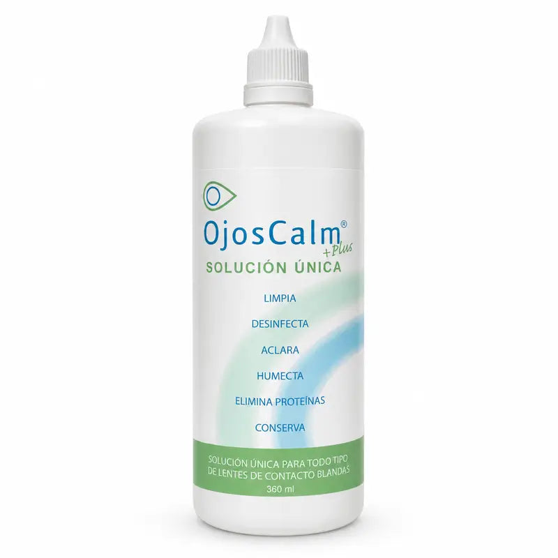Ojoscalm Solution unique pour lentilles de contact, 360 ml