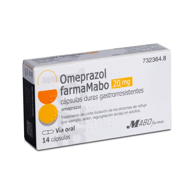 Omeprazole Farmamabo 20 mg, 14 gélules, Gastrorésistant