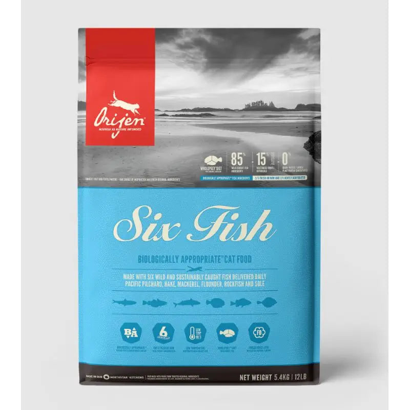 Orijen Feline Adult 6 Fish 5,4Kg nourriture pour chats