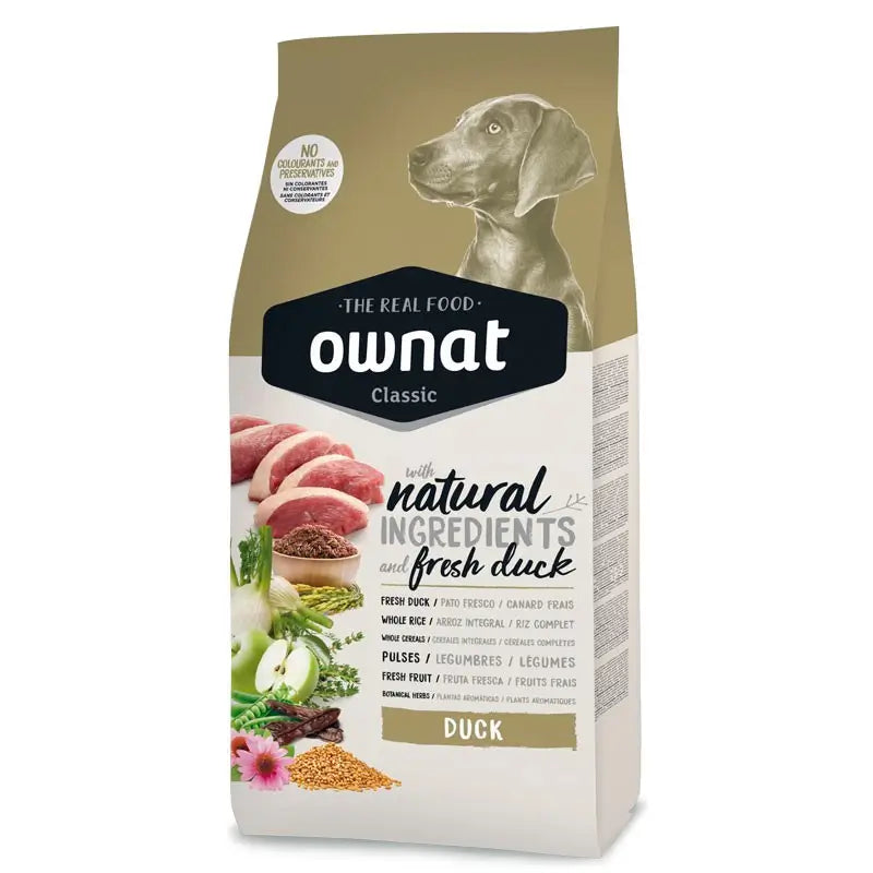 Ownat Classic Canine Adult Duck 4kg, dog food for dogs