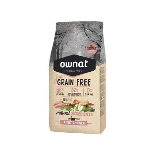 Ownat Just Feline Adult Grain Free Chicken 3Kg , nourriture pour chats