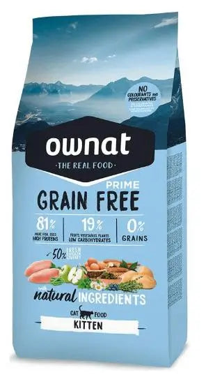 Ownat Prime Feline Kitten Grain Free 3Kg , nourriture pour chat