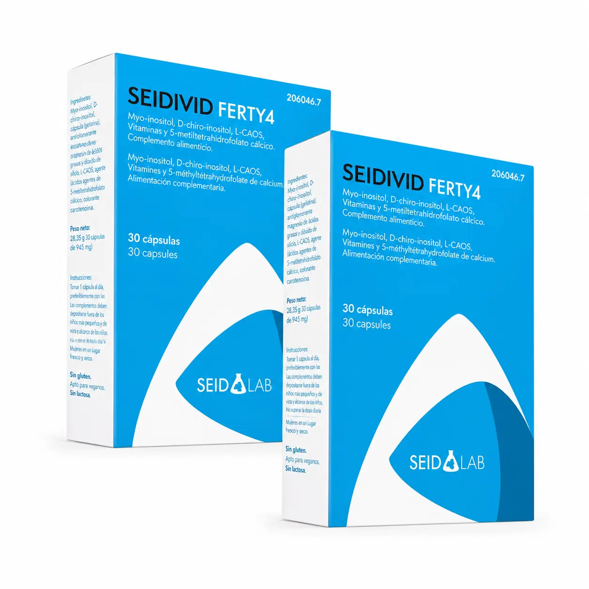 Seidivid Ferty4 , Pack 2x30 Capsules