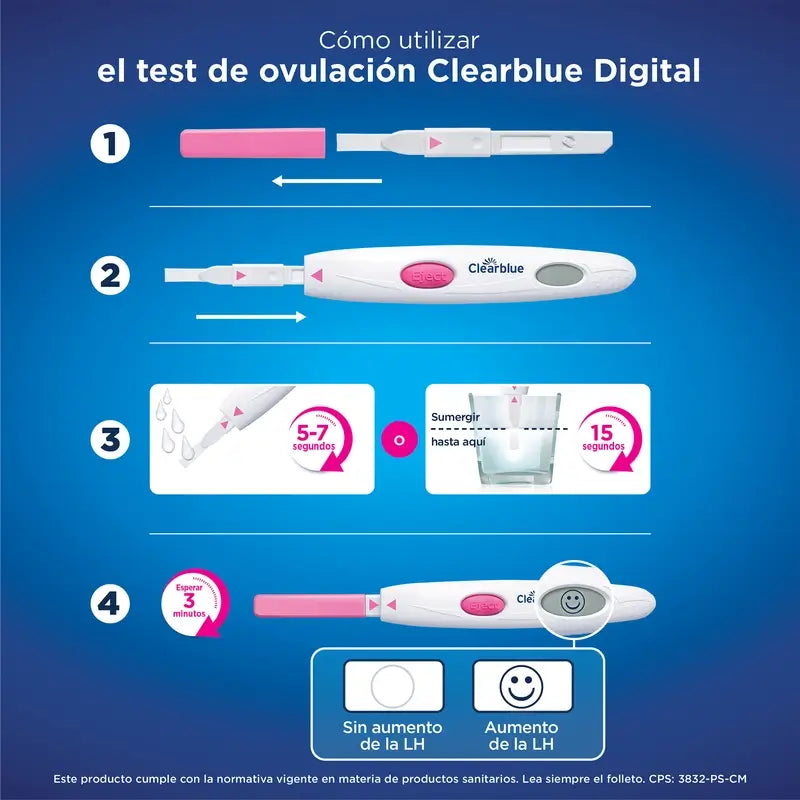 Clearblue Digital Pregnancy Test Pack 3 tests de grossesse + 3 tests d'ovulation 30 bâtonnets