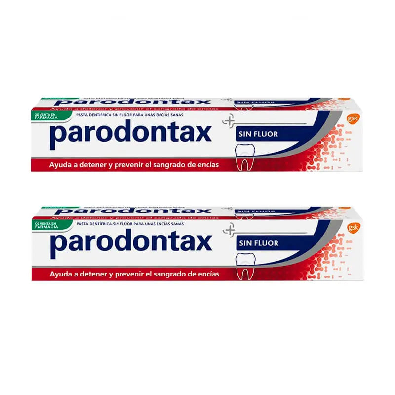 Pack de dentifrice sans fluor Parodontax, 2 x 75 ml