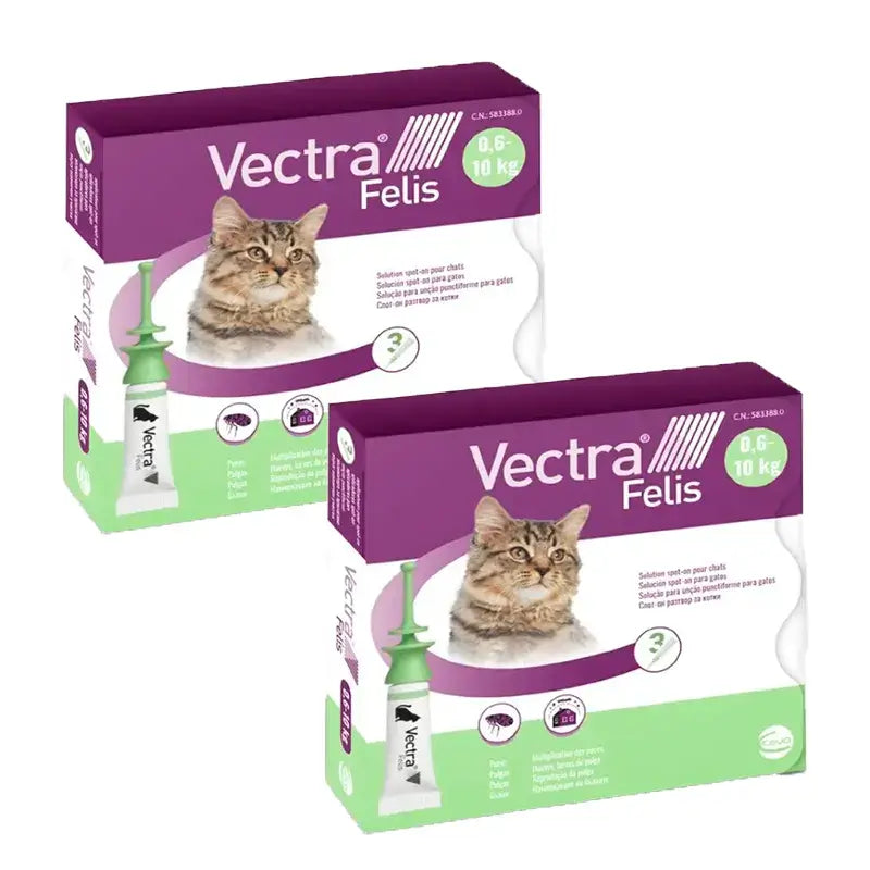 Vectra Felis, Pack 2 x 3 Pipettes