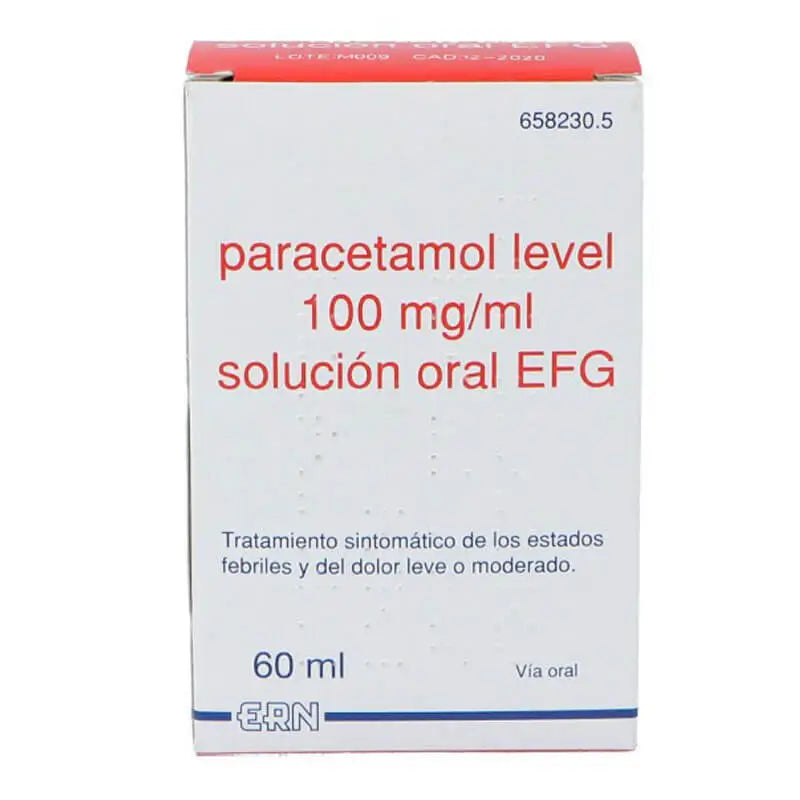 Niveau de paracétamol 100 mg/ml Solution buvable EFG 60 ml