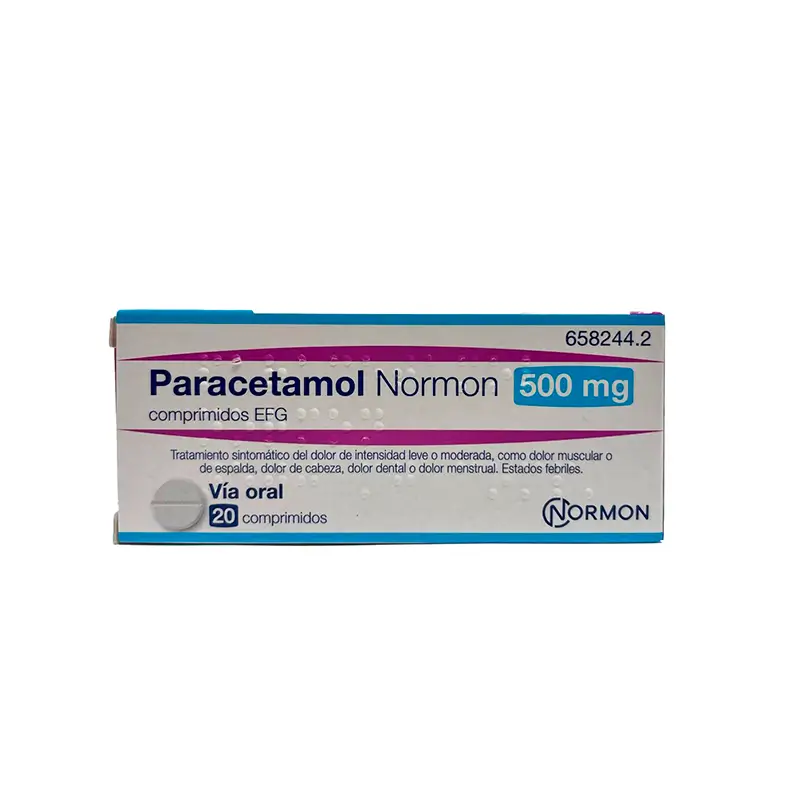 Paracetamol Normon EFG 500 mg, 20 Comprimés