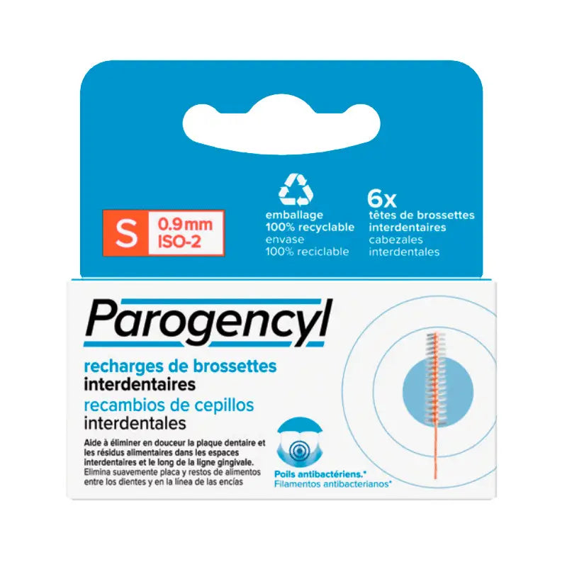 Parogencyl Samurai Interdental Brush Refills S, 6 Refills