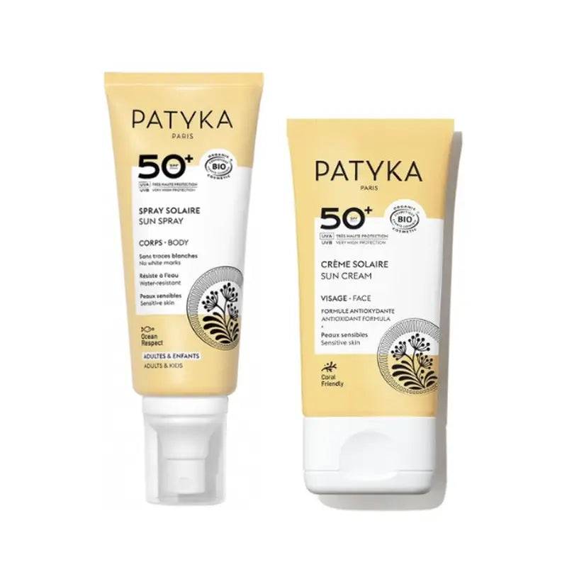 Patyka Sun Routine Spf 50 150 ml + 40 ml, paquet de 2