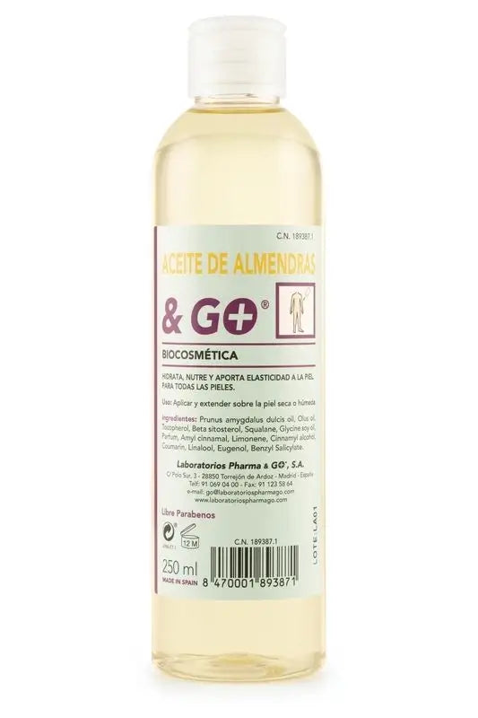 Pharma & Go Huile d'Amande Douce 250Ml.