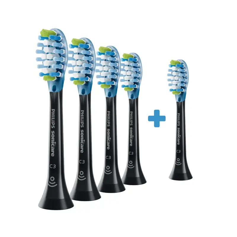Recharges Philips Sonicare Premium contre la plaque dentaire, 4+1 pièces