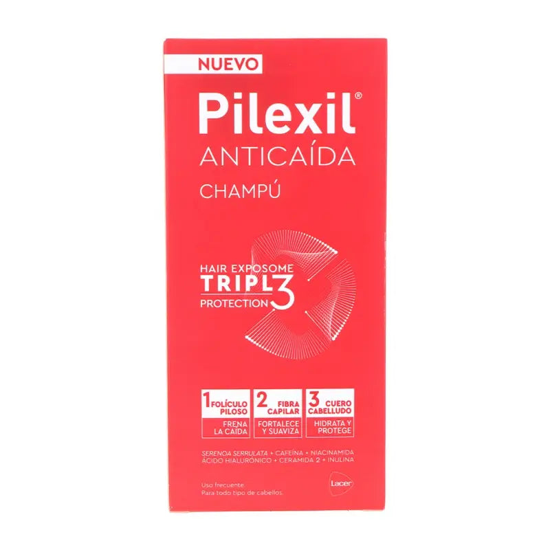 Pilexil Shampooing Anti-Chute Triple Protection 450 Ml