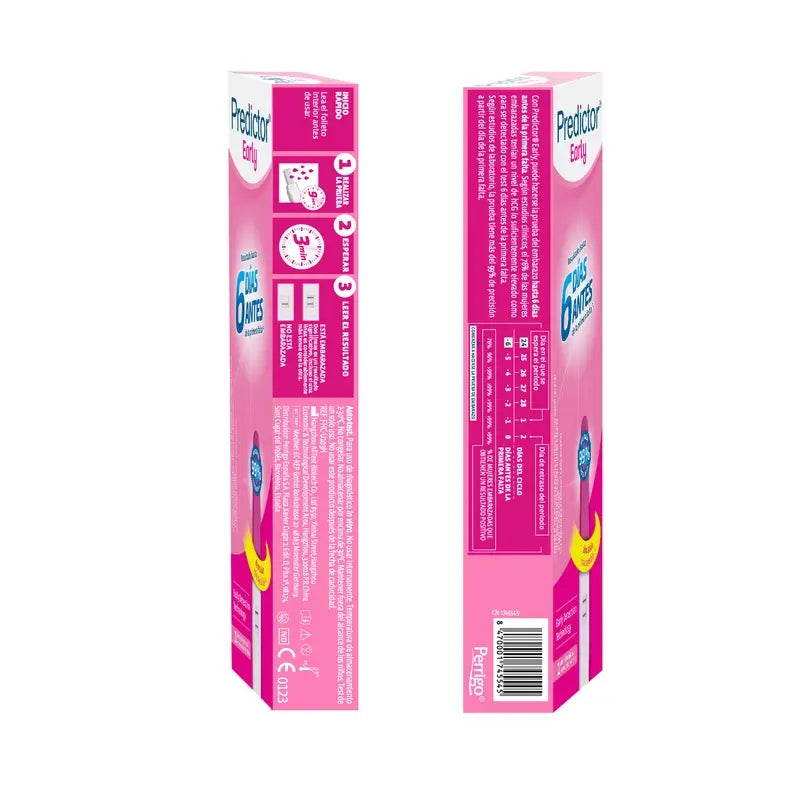 Test de grossesse précoce Predictor 1 pièce