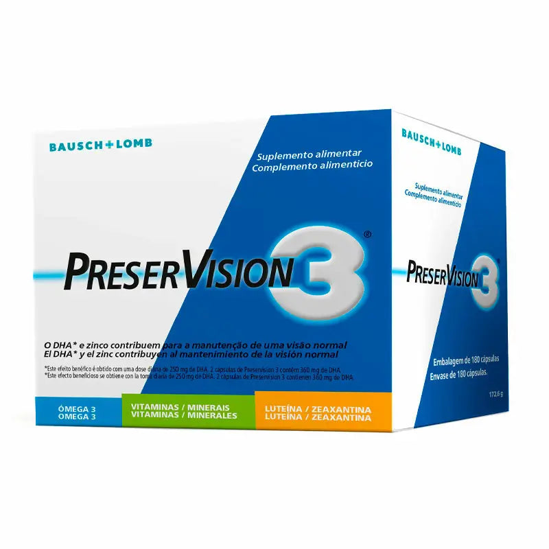 Bausch & Lomb Preservision 3 180 capsules