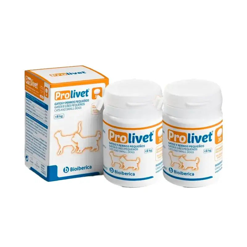 Prolivet Chats et Petits Chiens, Paquet 2 x 30 Comprimés